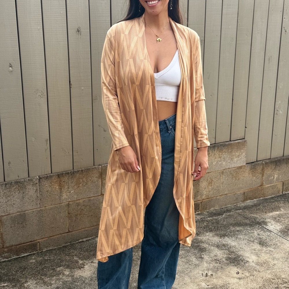 Manaola Tan Longline Jacket